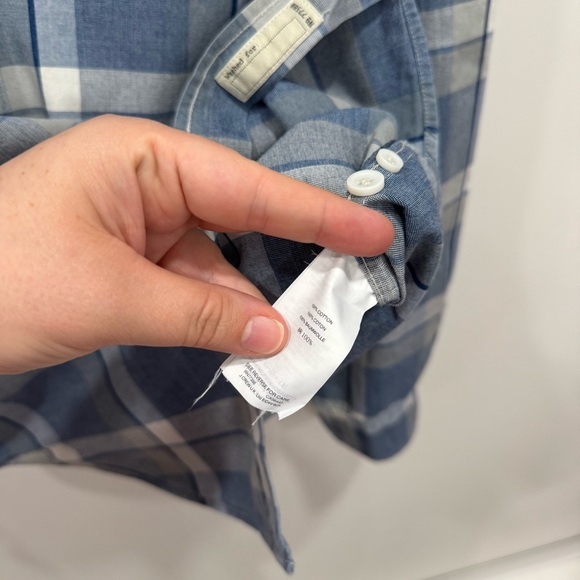 J. Crew Long Sleeve Button Down Shirt Plaid Grid Print Cotton Medium - Picture 5 of 7